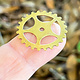 MSBR56524 = Trinity Brass Open Spoke Gear 25mm Antique Gold Color (Pkg of 6)