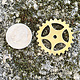 MSBR56524 = Trinity Brass Open Spoke Gear 25mm Antique Gold Color (Pkg of 6)