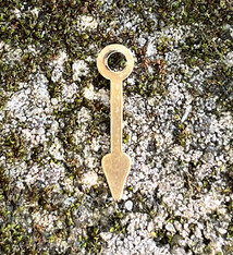 MSBR56624 = Trinity Brass Clock Hand Antique Gold Color (Pkg of 6)