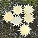MSBR58024 = BRASS SHAPE - SUNBURST 1-1/4''  24ga (Pkg of 6)