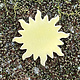 MSBR58024 = BRASS SHAPE - SUNBURST 1-1/4''  24ga (Pkg of 6)