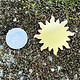 MSBR58024 = BRASS SHAPE - SUNBURST 1-1/4''  24ga (Pkg of 6)