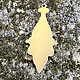 MSBR59124 = BRASS SHAPE - DROP with RING 1-1/4 x 5/8''  24ga (Pkg of 6)