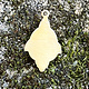 MSBR59224 = BRASS SHAPE - DROP with RING 3/4 x 1/2''  24ga (Pkg of 6)