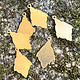 MSBR59224 = BRASS SHAPE - DROP with RING 3/4 x 1/2''  24ga (Pkg of 6)