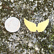 MSBR59324 = BRASS SHAPE - ANGEL WINGS  24ga (Pkg of 6)