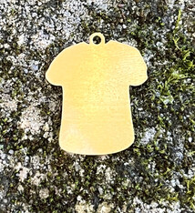 MSBR59824 = BRASS SHAPE - SMALL T-SHIRT with RING 24ga (Pkg of 6)