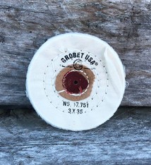 Grobet USA 17.751 = BUFF - LEATHER CENTER 3''x35 PLY