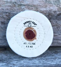 Grobet USA 17.754 = Buff - Leather Center 4''x40 Ply