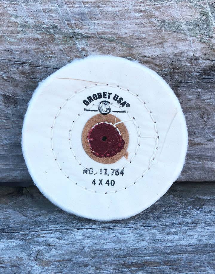 Grobet USA 17.754 = Buff - Leather Center 4''x40 Ply