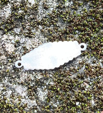 MSS2442 = Sterling Stamping CONNECTOR/ID PLATE with 2 HOLES (24ga)