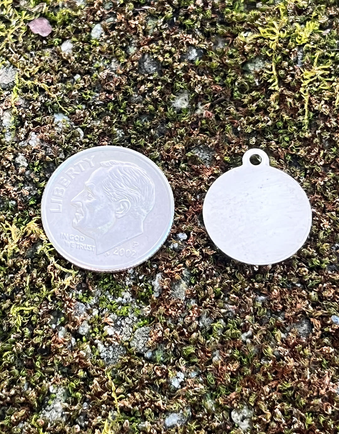 MSS2444 = Sterling Stamping ROUND 1/2'' with LOOP TOP (24ga)