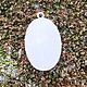MSS2446 = Sterling Stamping Oval 3/4'' with TOP LOOP (24ga)