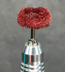 17.902 = Satin Finish Buff 3/4'' Medium Mounted  (Pkg of 3)