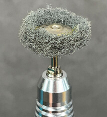 17.908 = Satin Finish Buff 1'' Fine Mounted (Pkg of 3)