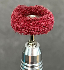 17.909 = Satin Finish Buff 1'' Medium Mounted (Pkg of 3)