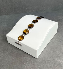 DBR6311 = White Leatherette Contoured Bracelet Ramp