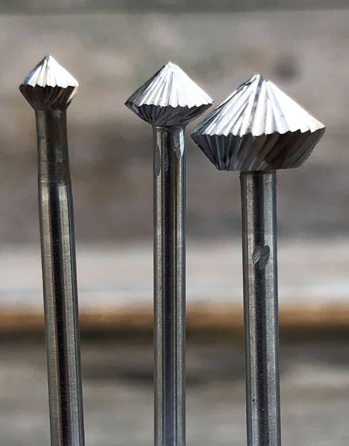 Spearhead Burs High Speed Steel 90deg Bearing Bur (Choose Size)