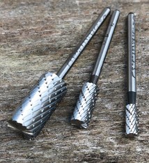 Spearhead Burs High Speed Steel Cross Cut Cylinder Bur (Choose Size)