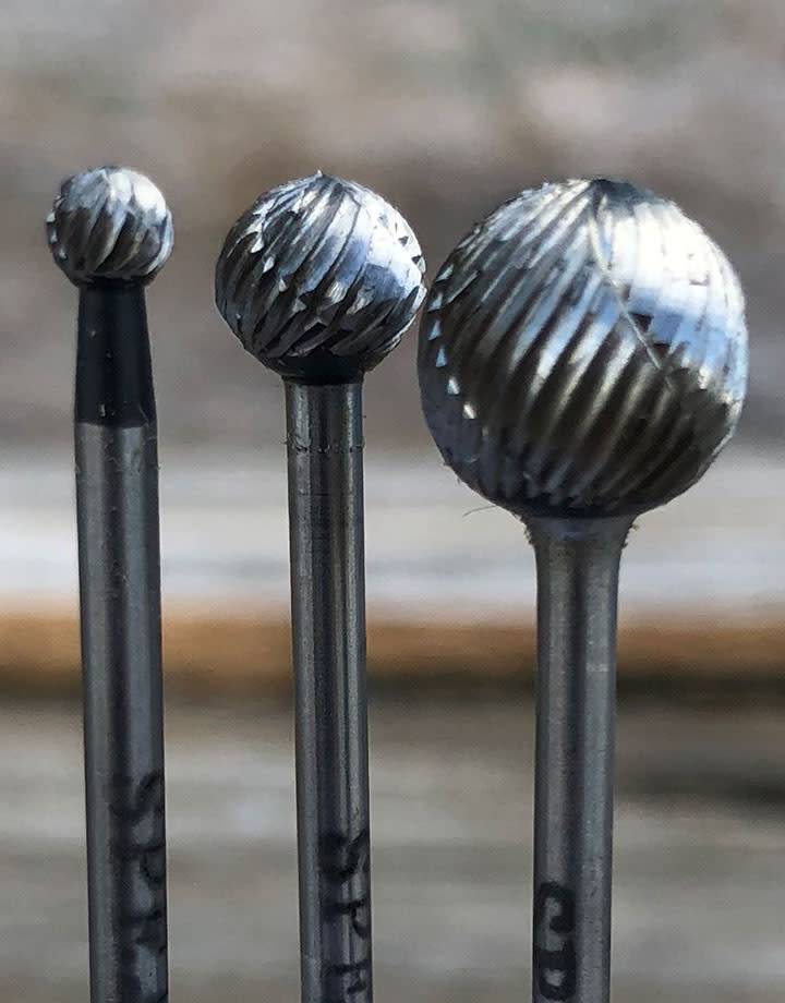 Spearhead Burs High Speed Steel Round Bur (Choose Size)