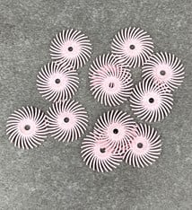 Dedeco ST9204 = Dedeco Radial Discs 5/8'' 600grit (Pumice ) (Pkg of 12)