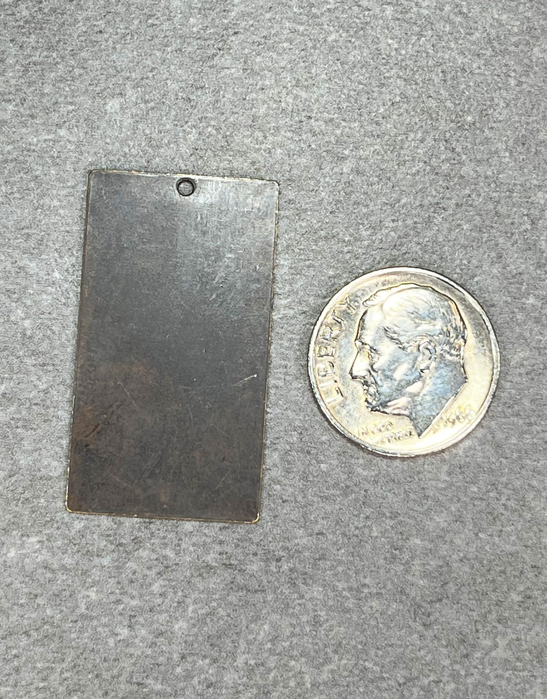 MSBV1008 = Vintaj Brass Shape - RECTANGLE 32x18mm (Pkg of 6)