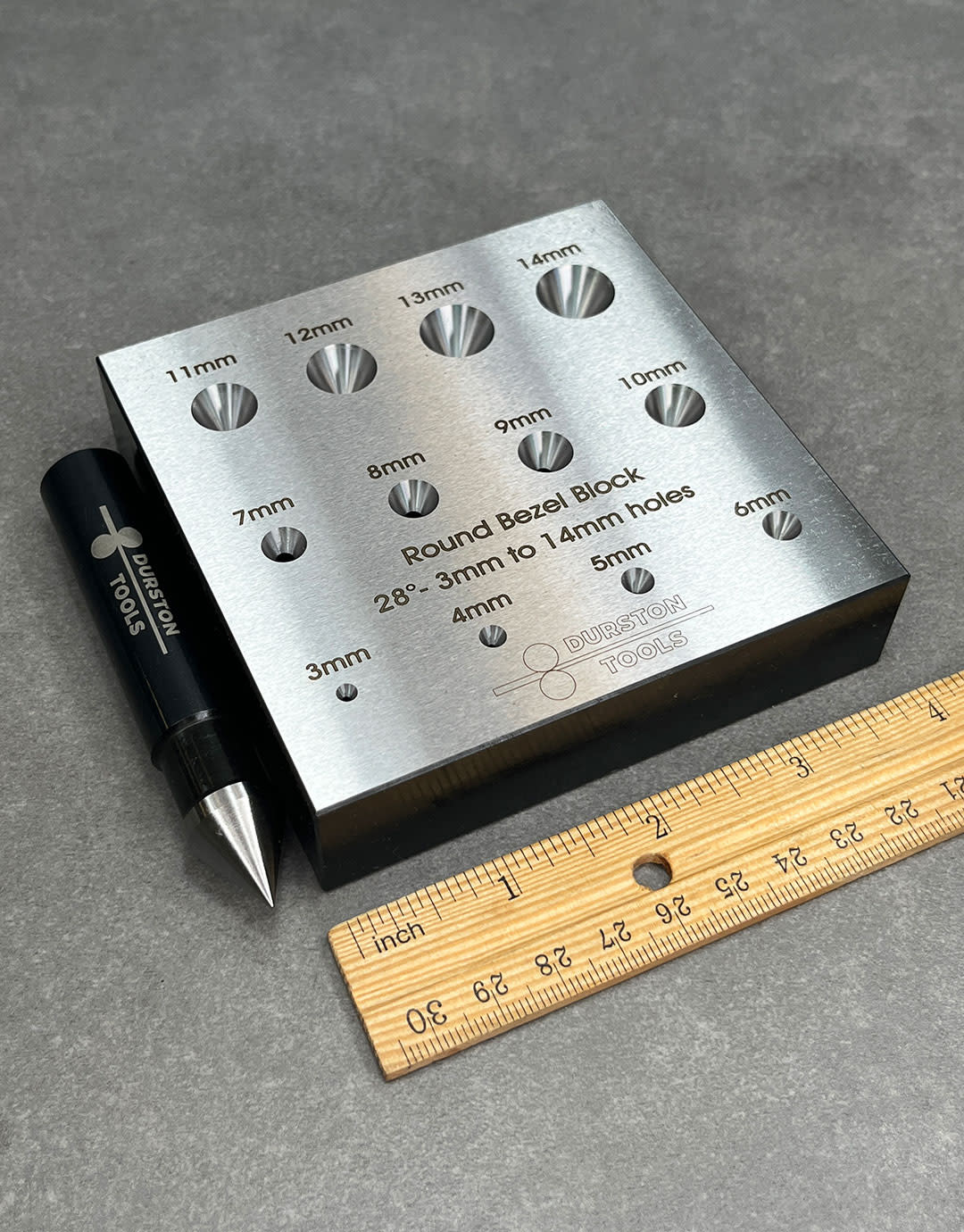 Durston Tools DA2242 = Round Bezel Block 3-14mm 28°