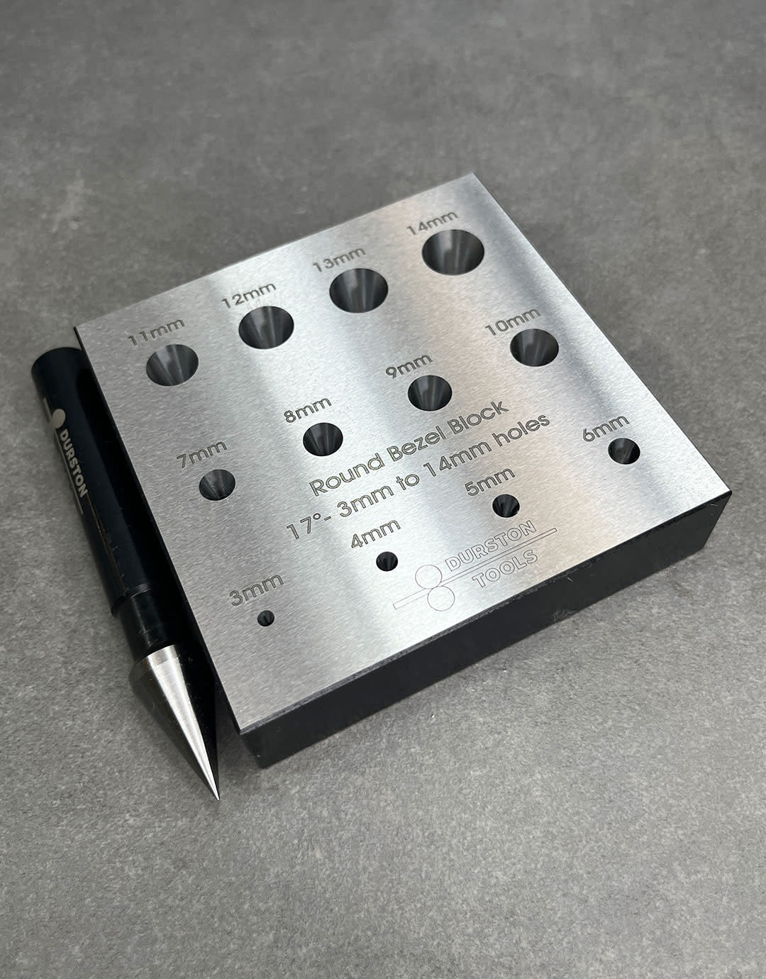 Durston Tools DA2243 = Round Bezel Block 3-14mm 17°