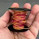 CD8504 = INDIAN LEATHER 1mm DYED Red/Yellow (41ft spool)