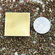 MSBR30324 = Brass Shape - Square 1"   (24ga) (Pkg of 6)