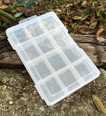 BX8721 = Storage Box  7-1/8 x 5 x 1-1/4'' deep with 11 Compartments