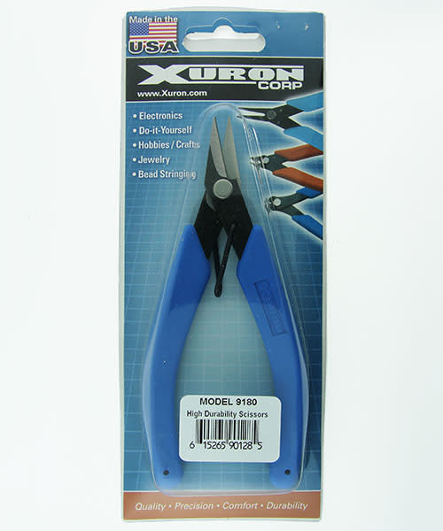 Xuron PL49180 = Xuron High Durability Scissors with Serrated Cutting Blades