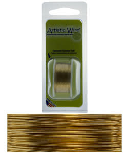 WR23620 = Artistic Wire Dispenser Pack TARNISH RESISTANT BRASS 20ga 6 Yards