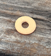 MSC16219 = Copper Washer 10.3mm Dia with 3.5mm Hole (19ga) (Pkg of 24)