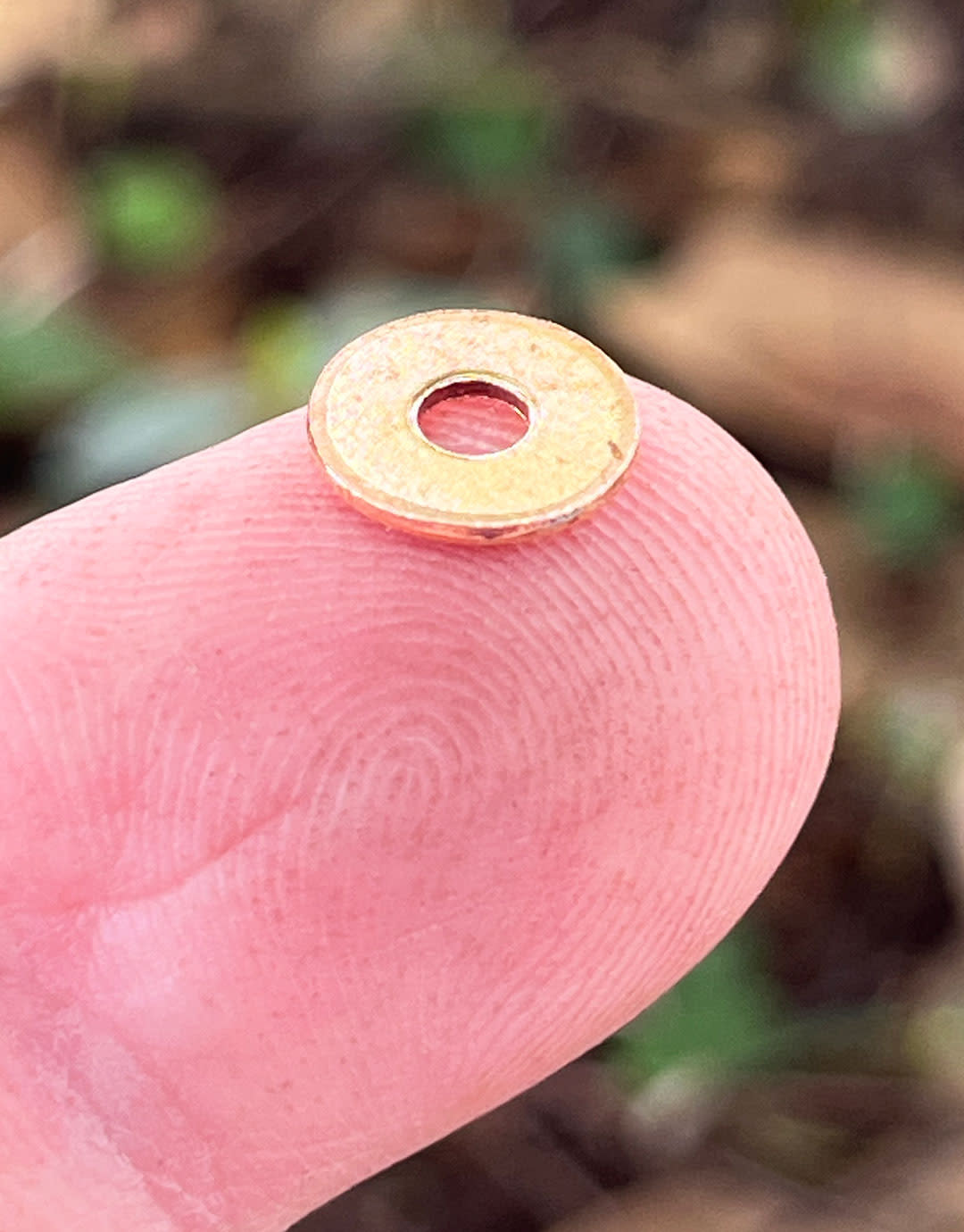 MSC16321 = Copper Washer 9.1mm dia with 3.1mm hole (21ga) (pkg/36)
