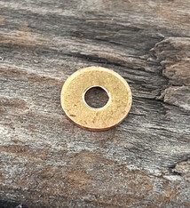 MSC16321 = Copper Washer 9.1mm dia with 3.1mm hole (21ga) (pkg/36)