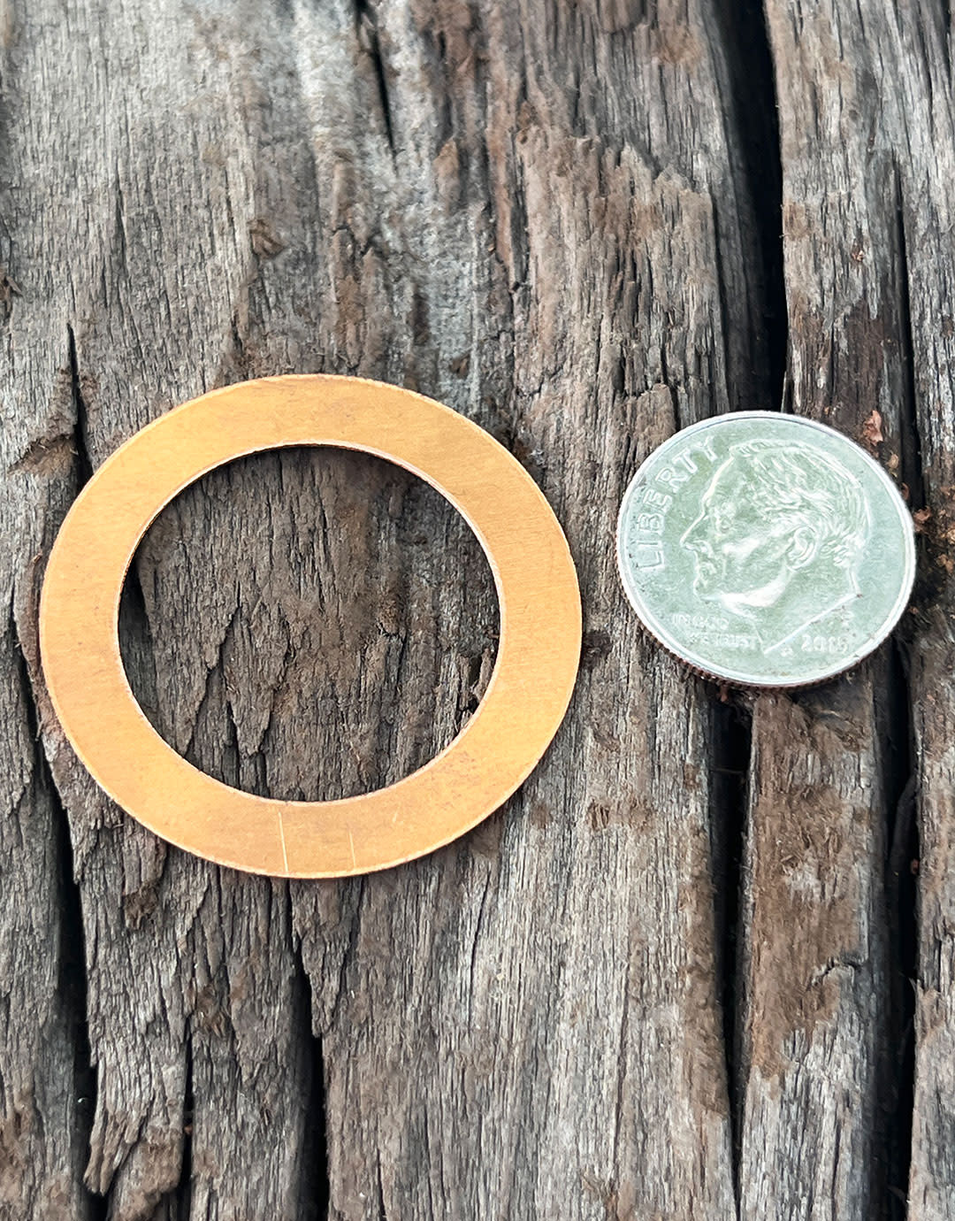 MSC16624 = Copper Washer 1-1/4'' Dia (24ga) (Pkg of 10)