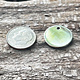 208S-50 = Sterling Round Tag 17mm with Hole - High Polish