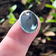208S-52 = Sterling Oval Tag 15x20mm with Hole - High Polish