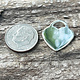 208S-54 = Sterling Heart Tag 17x19mm with Hole - High Polish