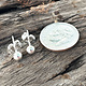 917S-04 = 4mm Ball Earrings Sterling Silver (1 pair with backs)