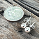 917S-05 = 5mm Ball Earrings Sterling Silver (1 pair with backs)