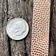 CSP303 = Patterned Copper Strips "Hammered 3" 6" x 1/2"  24ga (Pkg of 5)