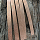 CSP303 = Patterned Copper Strips "Hammered 3" 6" x 1/2"  24ga (Pkg of 5)