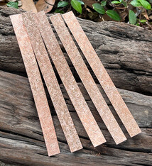 CSP345 = Patterned Copper Strips "Royal Floral" 6" x 1/2"  24ga (Pkg of 5)