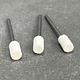 17.12407 = Mounted Felt 1/4"x3/8'' Cylinder 3/32'' Shank (Pkg of 3)