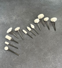 KIT202 = Mini Mounted Felt Buff Kit (12pcs)
