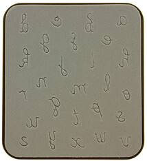 EM4016 = Sizzix Decotech Die - LOWERCASE HANDWRITING by Vintaj