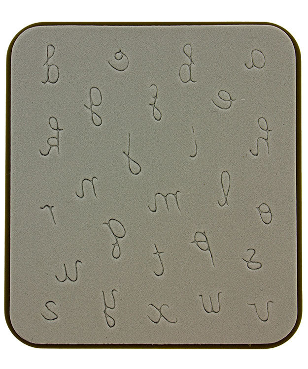 EM4016 = Sizzix Decotech Die - LOWERCASE HANDWRITING by Vintaj