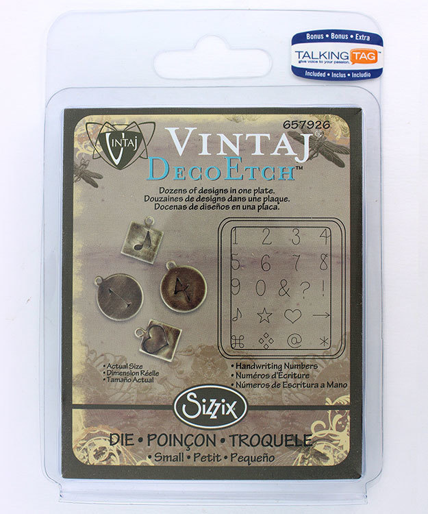 EM4085 = Sizzix Decotech Die - Handwriting Numbers by Vintaj